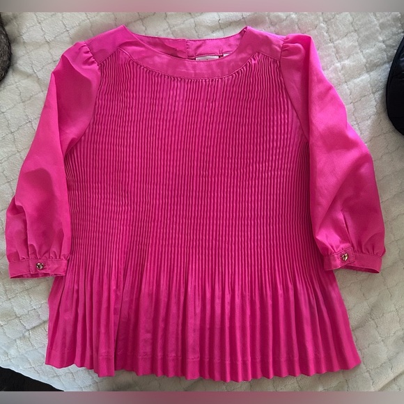 Baker by Ted Baker Girls Pink Flowy Top Size 6 - Picture 1 of 8